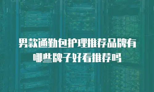 男款通勤包护理推荐品牌有哪些牌子好看推荐吗
