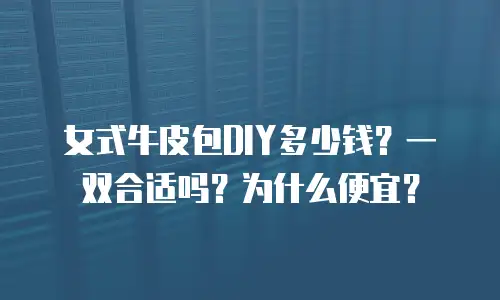女式牛皮包DIY多少钱？一双合适吗？为什么便宜？