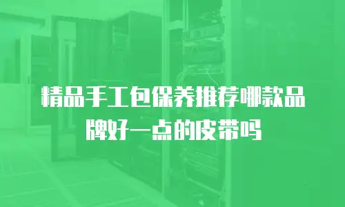 精品手工包保养推荐哪款品牌好一点的皮带吗