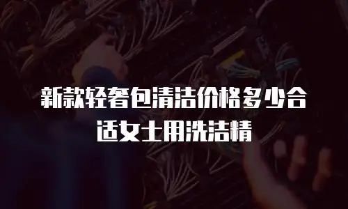 新款轻奢包清洁价格多少合适女士用洗洁精