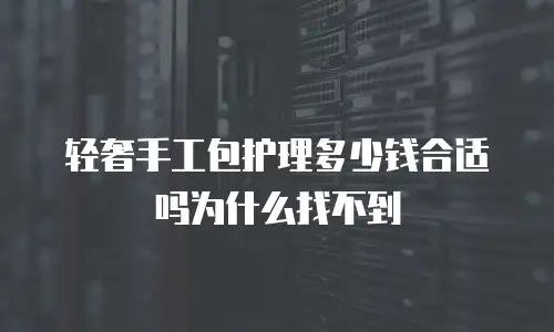 轻奢手工包护理多少钱合适吗为什么找不到