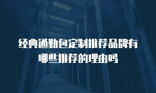 经典通勤包定制推荐品牌有哪些推荐的理由吗