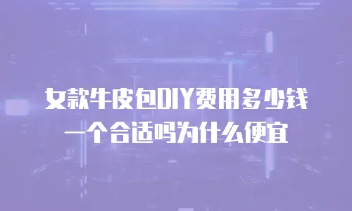 女款牛皮包DIY费用多少钱一个合适吗为什么便宜