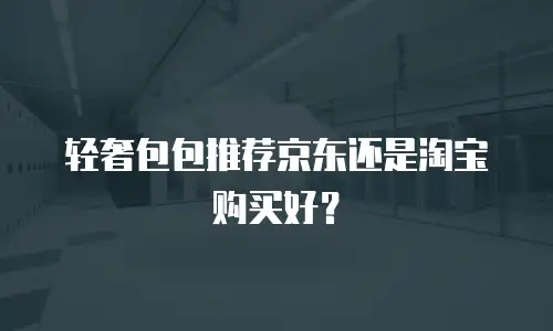 轻奢包包推荐京东还是淘宝购买好？
