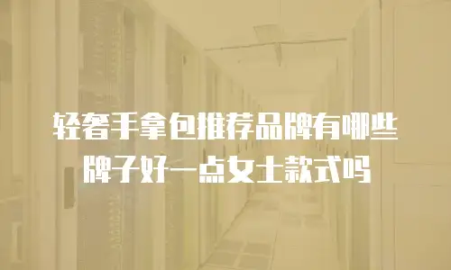 轻奢手拿包推荐品牌有哪些牌子好一点女士款式吗