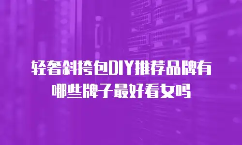 轻奢斜挎包DIY推荐品牌有哪些牌子最好看女吗
