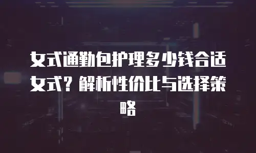 女式通勤包护理多少钱合适女式？解析性价比与选择策略