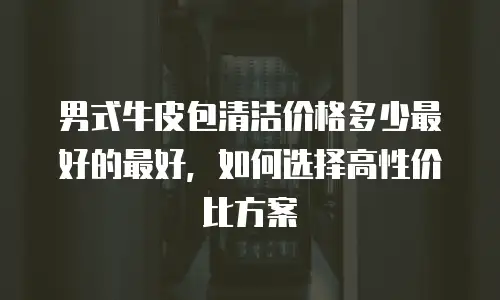 男式牛皮包清洁价格多少最好的最好，如何选择高性价比方案
