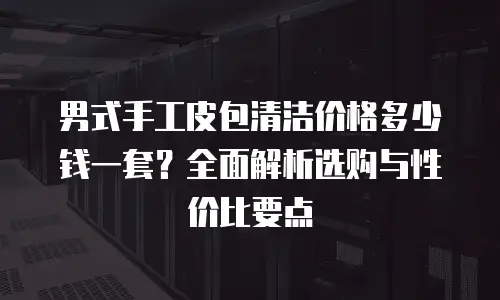 男式手工皮包清洁价格多少钱一套？全面解析选购与性价比要点