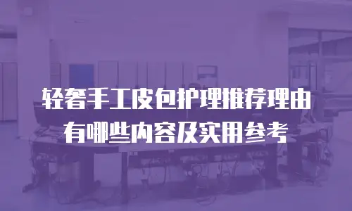 轻奢手工皮包护理推荐理由有哪些内容及实用参考