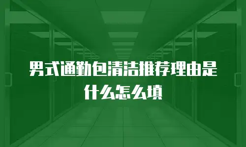 男式通勤包清洁推荐理由是什么怎么填