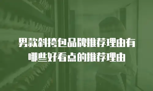 男款斜挎包品牌推荐理由有哪些好看点的推荐理由