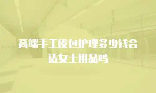 高端手工皮包护理多少钱合适女士用品吗