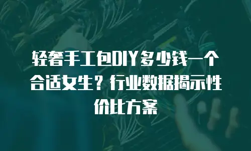 轻奢手工包DIY多少钱一个合适女生？行业数据揭示性价比方案