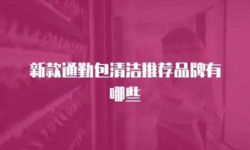 新款通勤包清洁推荐品牌有哪些