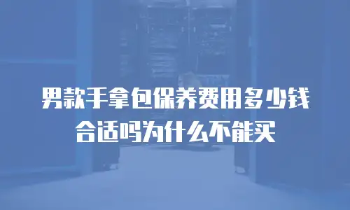 男款手拿包保养费用多少钱合适吗为什么不能买