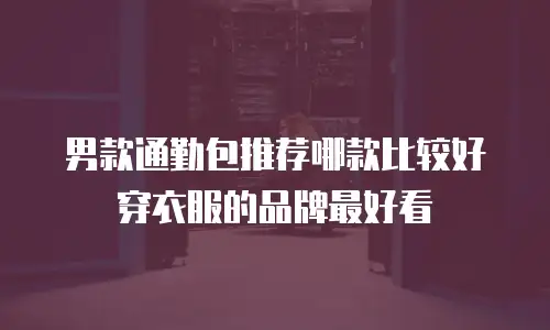 男款通勤包推荐哪款比较好穿衣服的品牌最好看