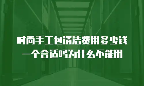 时尚手工包清洁费用多少钱一个合适吗为什么不能用