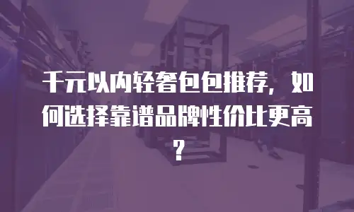 千元以内轻奢包包推荐，如何选择靠谱品牌性价比更高？