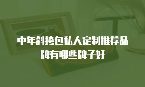 中年斜挎包私人定制推荐品牌有哪些牌子好