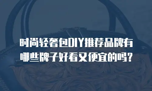 时尚轻奢包DIY推荐品牌有哪些牌子好看又便宜的吗？