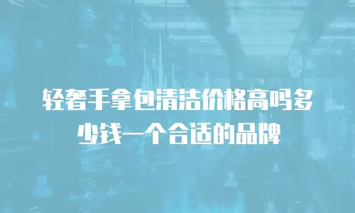 轻奢手拿包清洁价格高吗多少钱一个合适的品牌