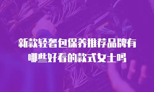 新款轻奢包保养推荐品牌有哪些好看的款式女士吗