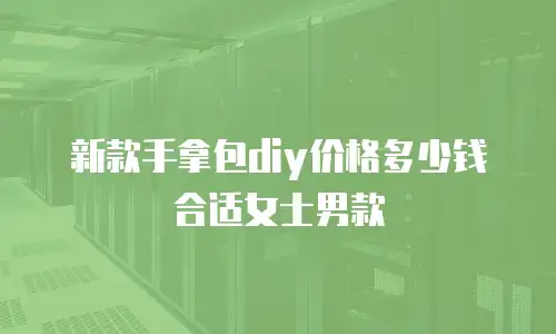 新款手拿包diy价格多少钱合适女士男款