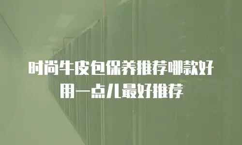时尚牛皮包保养推荐哪款好用一点儿最好推荐