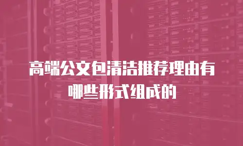 高端公文包清洁推荐理由有哪些形式组成的