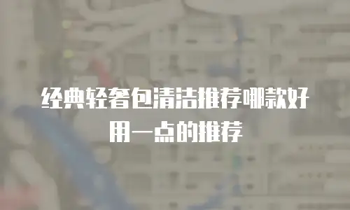 经典轻奢包清洁推荐哪款好用一点的推荐
