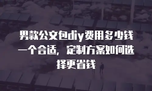 男款公文包diy费用多少钱一个合适，定制方案如何选择更省钱