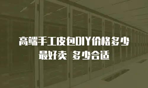 高端手工皮包DIY价格多少 最好卖 多少合适