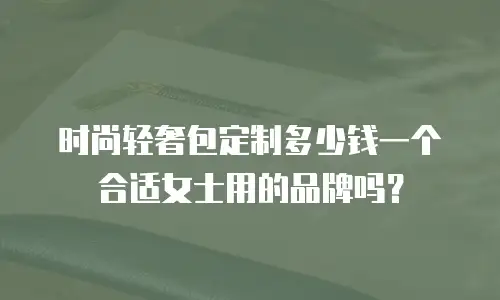 时尚轻奢包定制多少钱一个合适女士用的品牌吗？