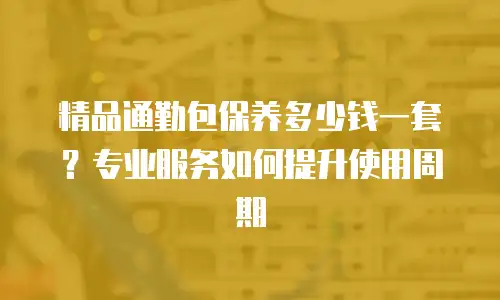 精品通勤包保养多少钱一套？专业服务如何提升使用周期