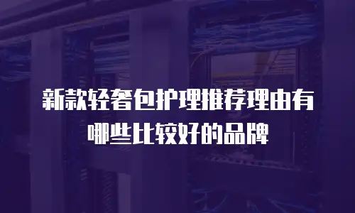 新款轻奢包护理推荐理由有哪些比较好的品牌
