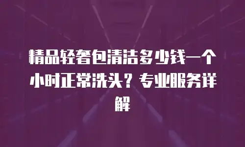 精品轻奢包清洁多少钱一个小时正常洗头？专业服务详解