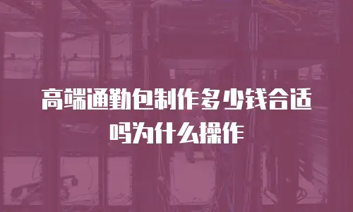 高端通勤包制作多少钱合适吗为什么操作