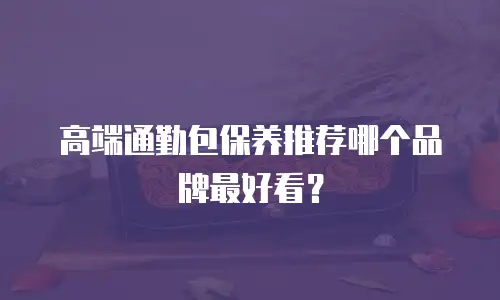 高端通勤包保养推荐哪个品牌最好看？