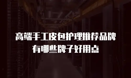 高端手工皮包护理推荐品牌有哪些牌子好用点