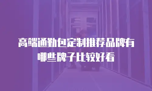 高端通勤包定制推荐品牌有哪些牌子比较好看