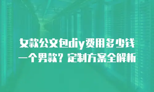 女款公文包diy费用多少钱一个男款？定制方案全解析