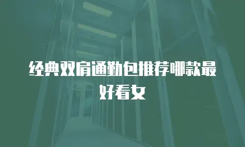 经典双肩通勤包推荐哪款最好看女