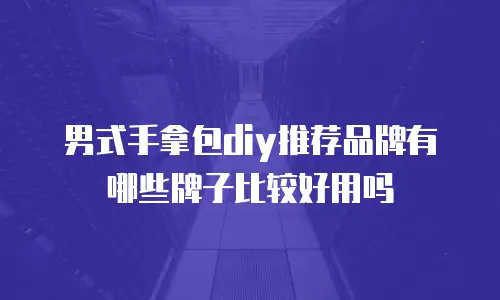 男式手拿包diy推荐品牌有哪些牌子比较好用吗