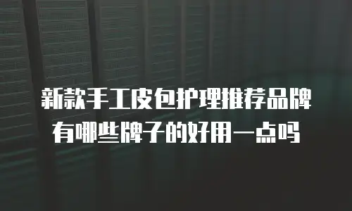 新款手工皮包护理推荐品牌有哪些牌子的好用一点吗