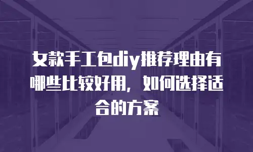 女款手工包diy推荐理由有哪些比较好用，如何选择适合的方案