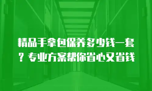 精品手拿包保养多少钱一套？专业方案帮你省心又省钱