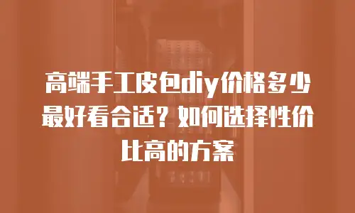 高端手工皮包diy价格多少最好看合适？如何选择性价比高的方案