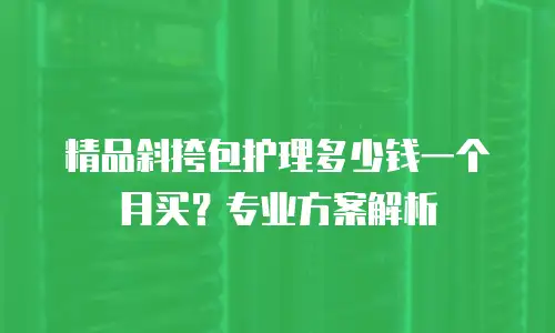 精品斜挎包护理多少钱一个月买？专业方案解析