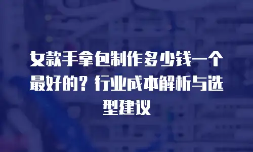 女款手拿包制作多少钱一个最好的？行业成本解析与选型建议